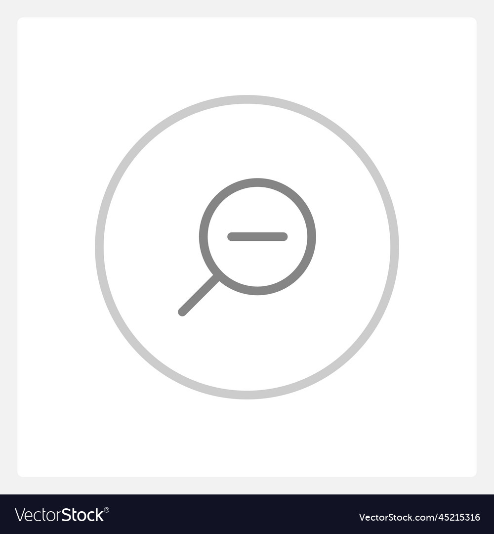 Normaler Zoom aus Knopf Zustand ui Element Template vector image Normaler Zoom aus Knopf Zustand ui Element Template