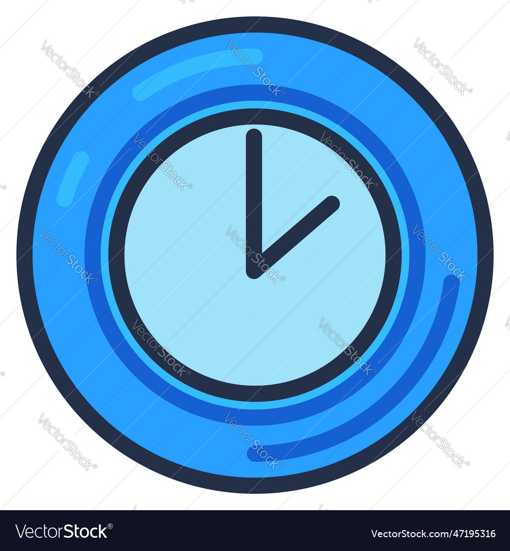 Online business time outline stroke icon