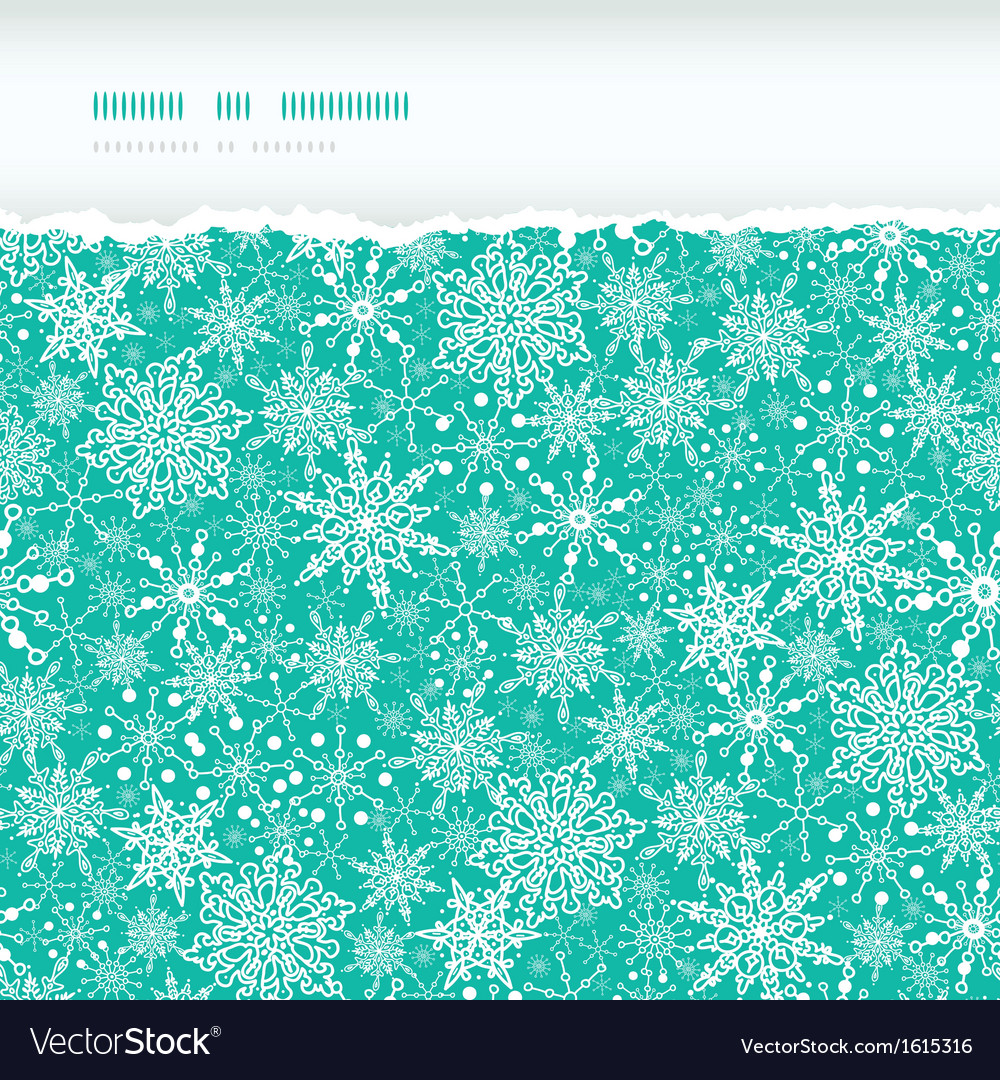 Snowflake texture horizontal torn seamless pattern