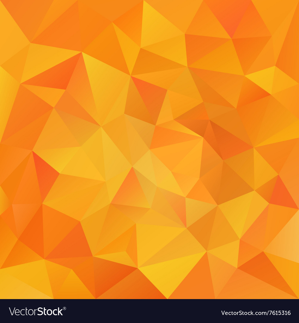 Yellow orange abstract polygon triangular pattern