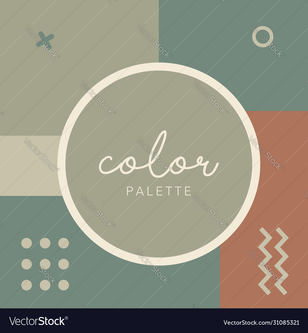 2020 colors palette pastel background Royalty Free Vector