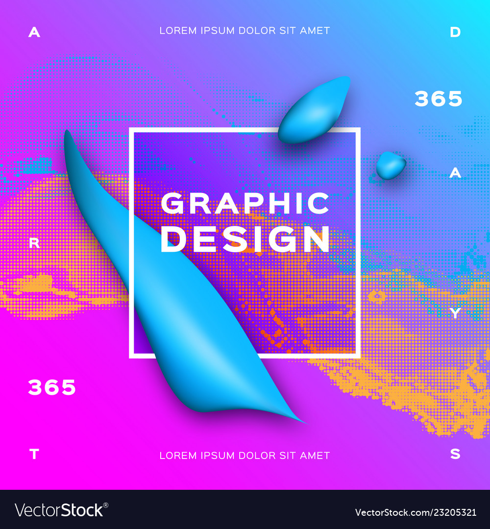 Blue fluid shapes liquid geometric background vector image Blue fluid shapes liquid geometric background