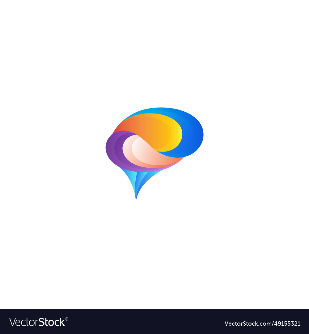 Brain logo design with tech connect