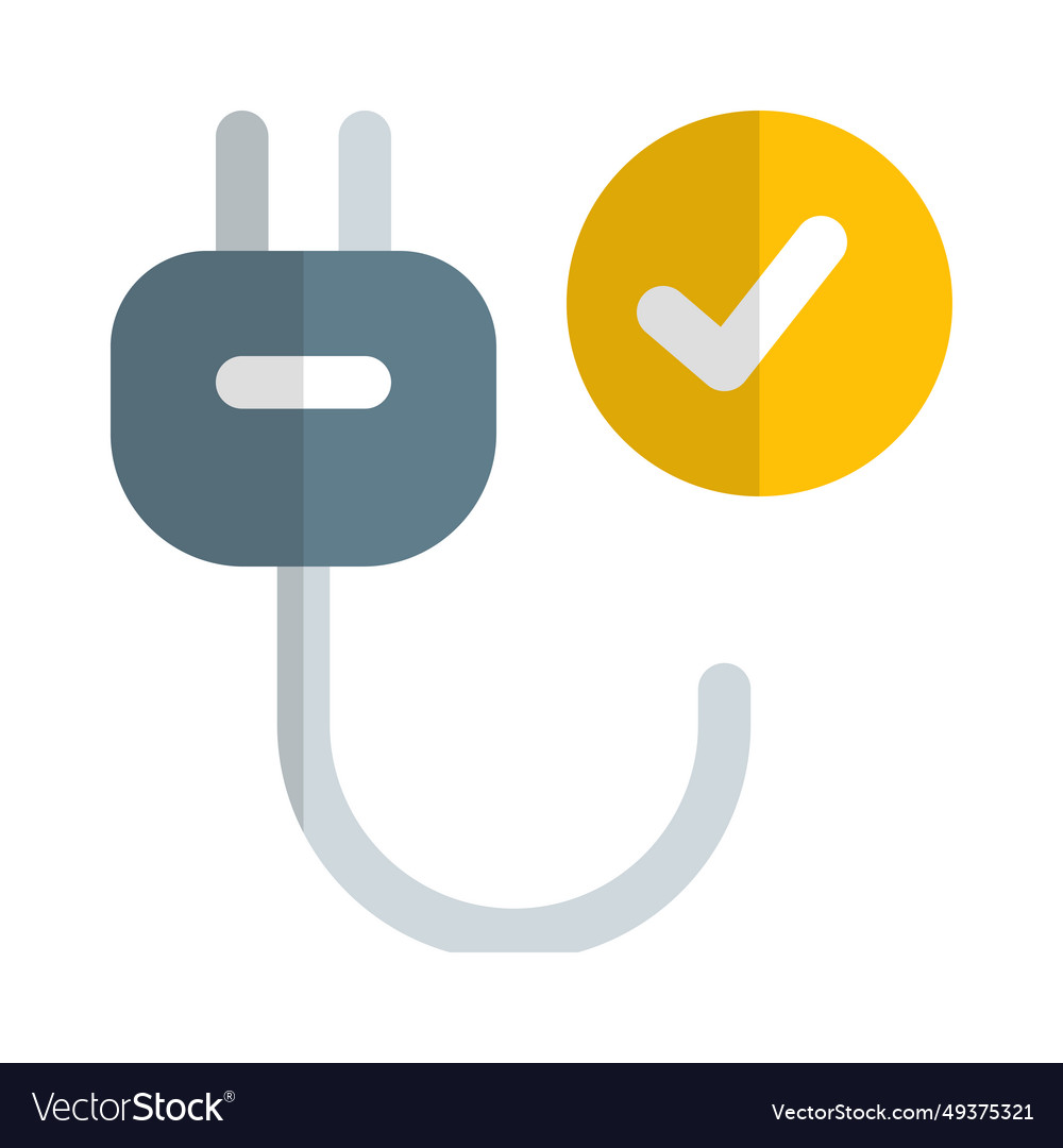 Checklist to verify power cable connections Vector Image