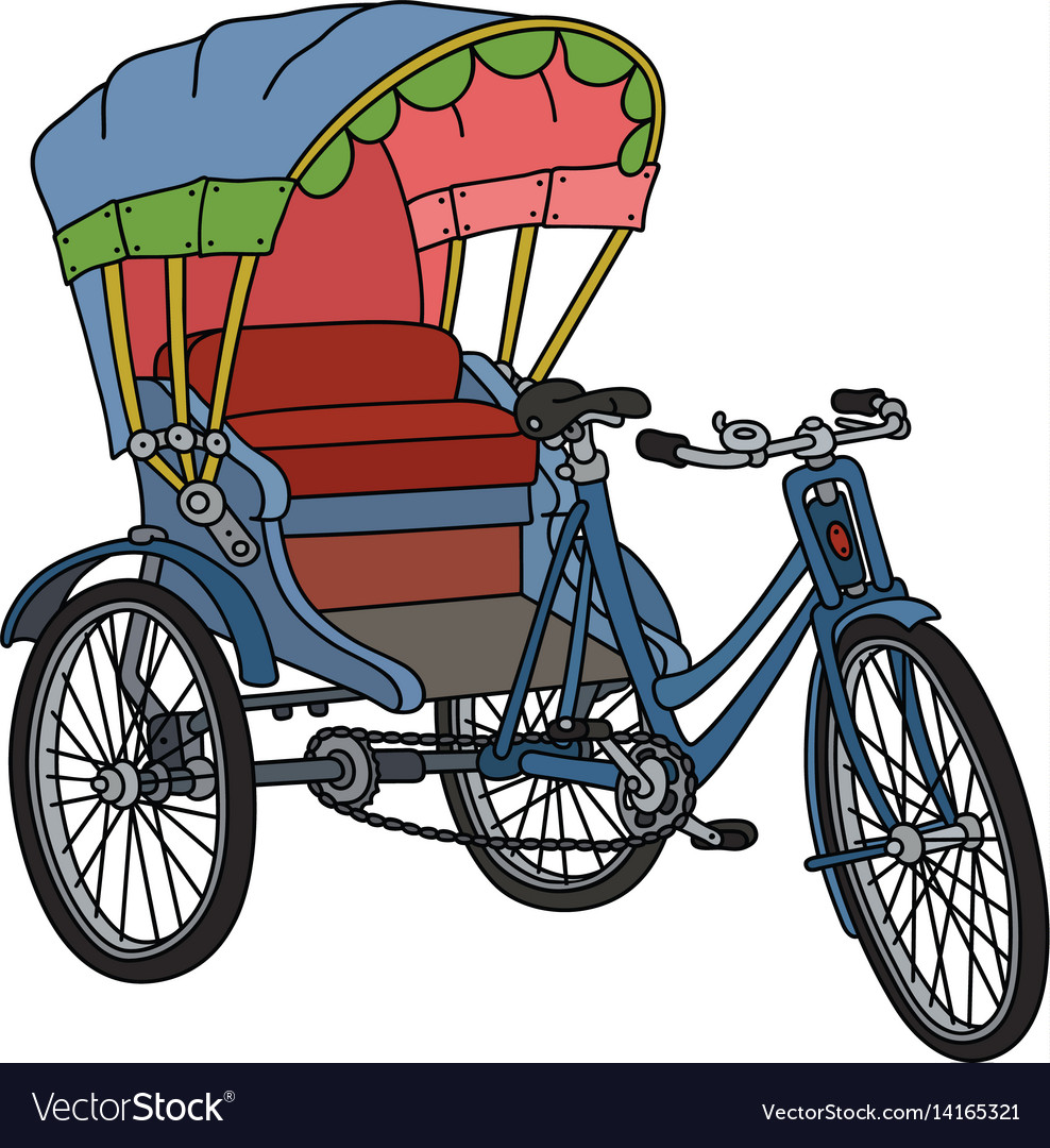 classic-cycle-rickshaw-royalty-free-vector-image