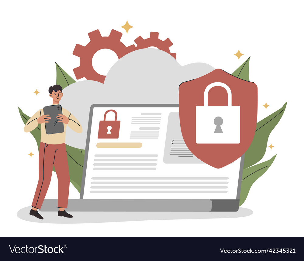 Cloud computing concept vector image Cloud computing concept