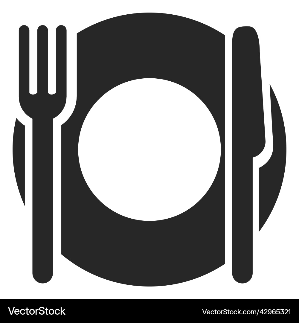 Cutlery icon Royalty Free Vector Image - VectorStock