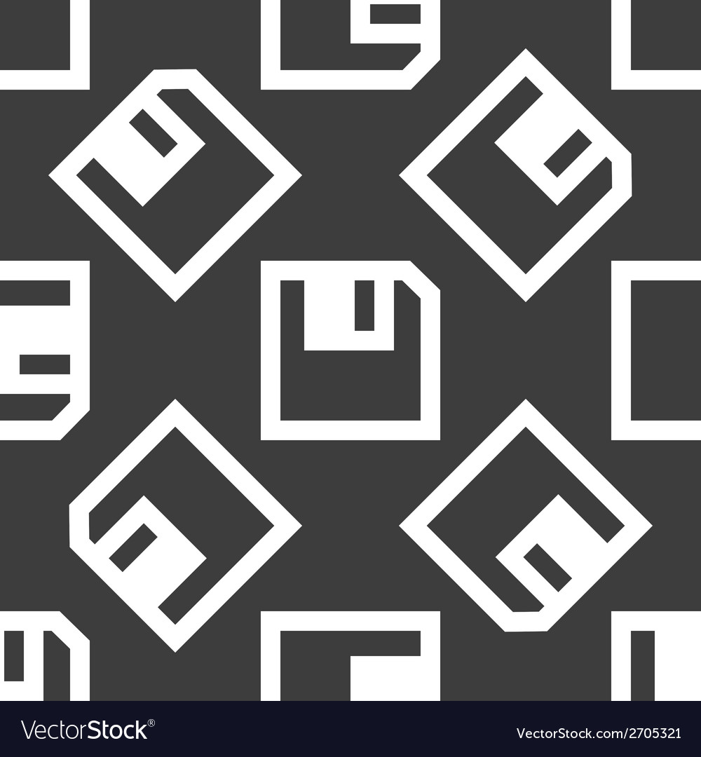 Floppy disk web icon flat design seamless pattern