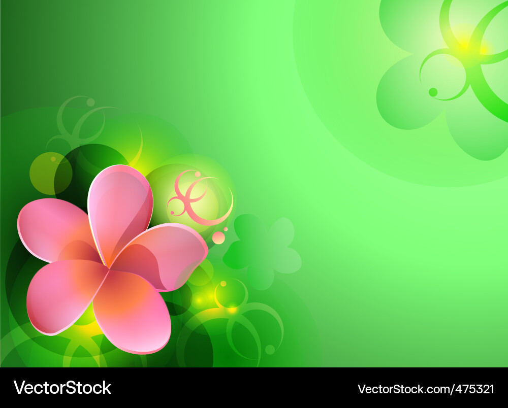 Pink flower Royalty Free Vector Image - VectorStock