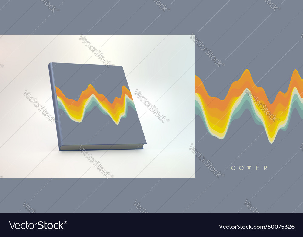 Abstract wavy background with color gradient vector image Abstract wavy background with color gradient