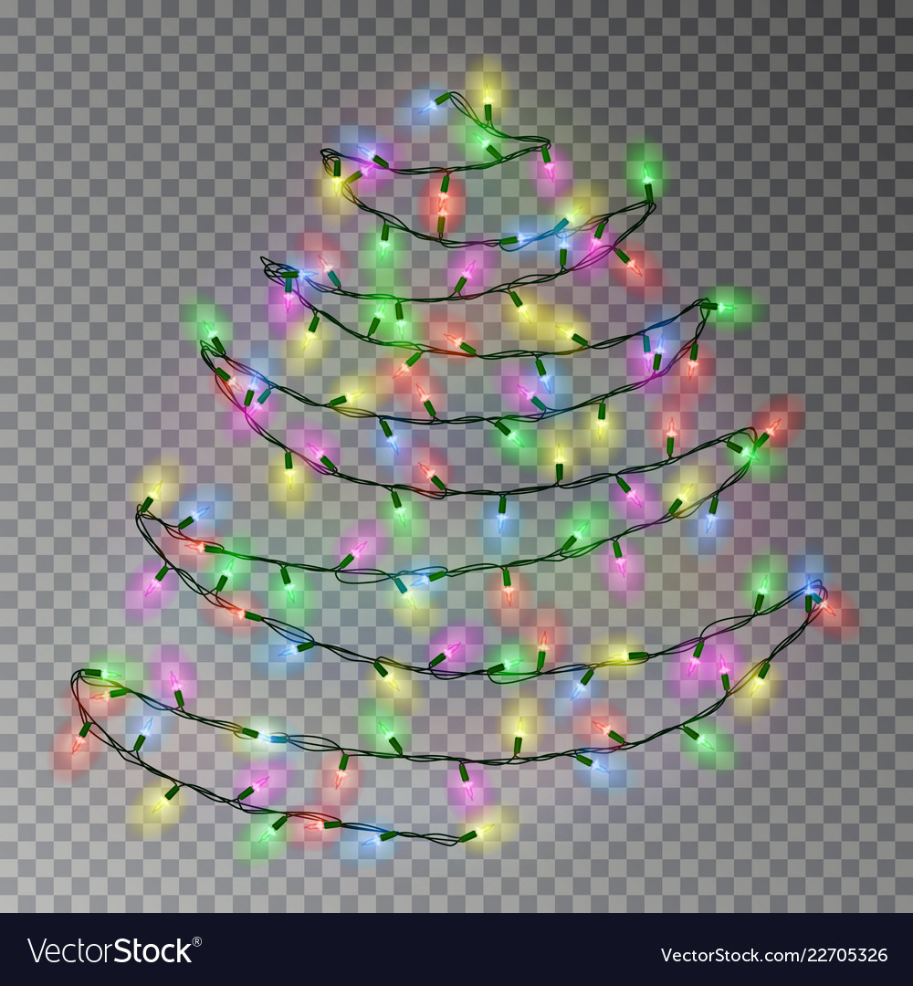 Colorful Christmas Lights String Garland