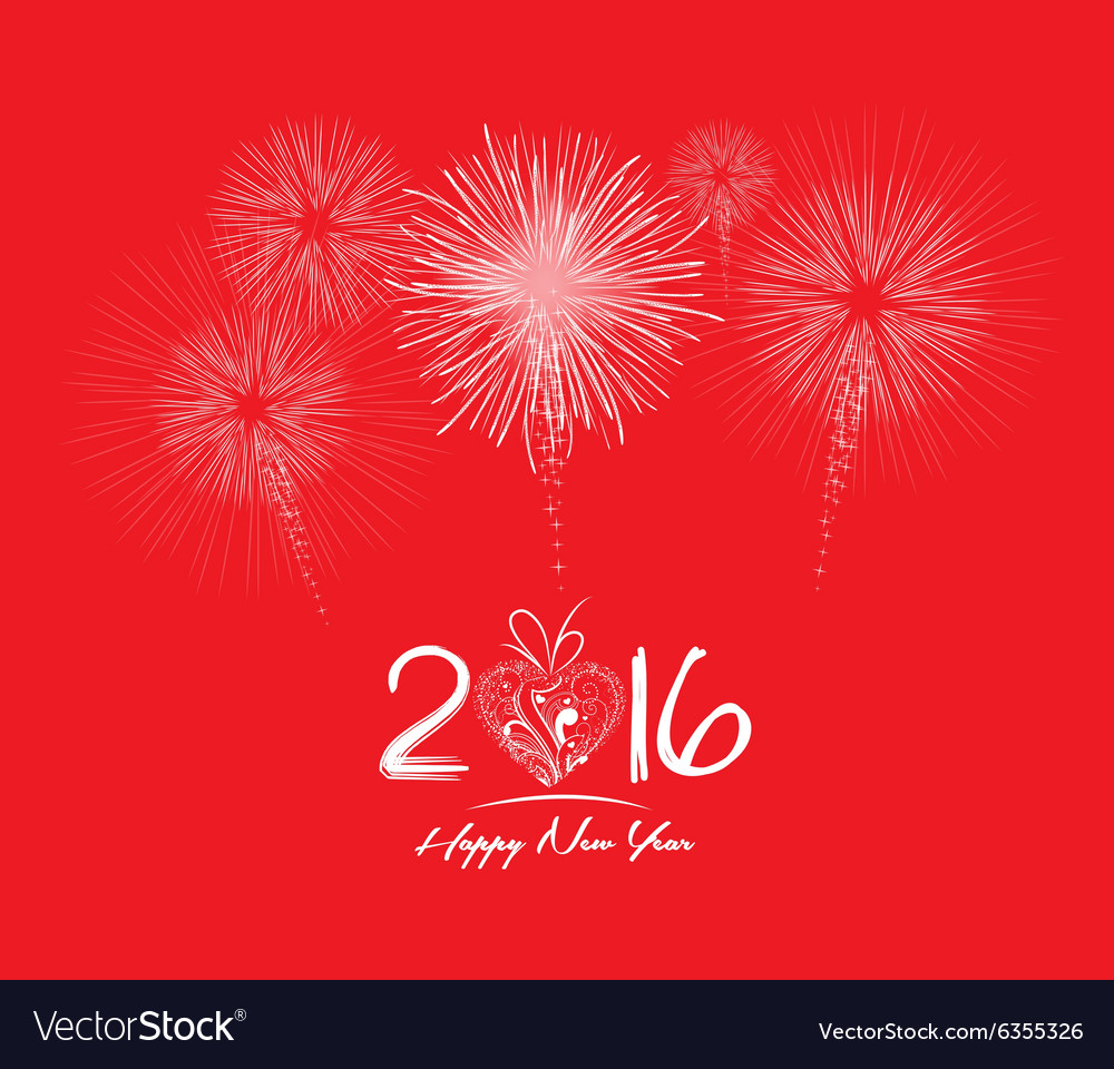 Happy chinese new year 2016 firework