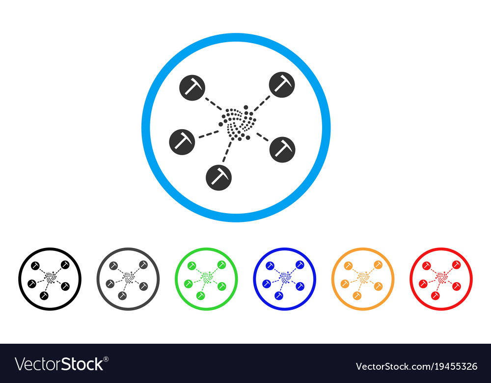 Iota mining network rounded icon