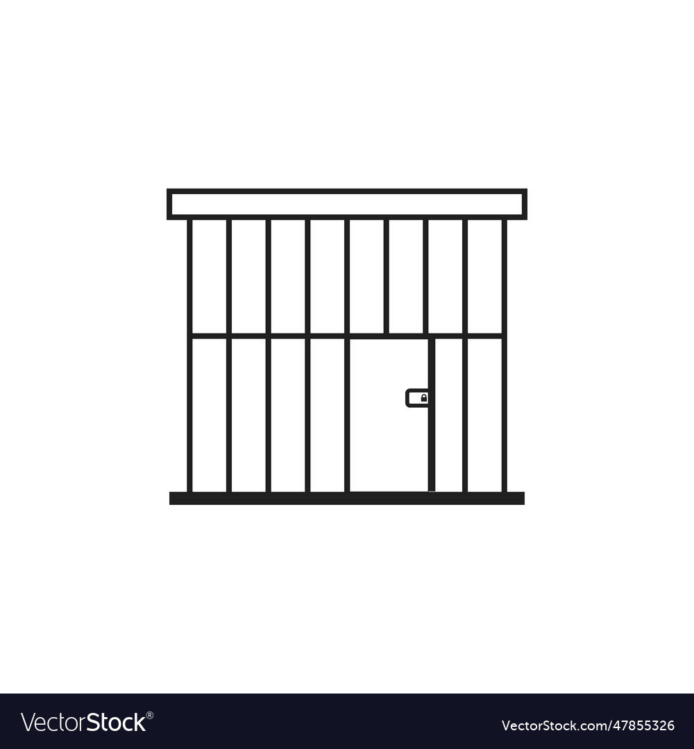 Jail Cell Icon - White Background