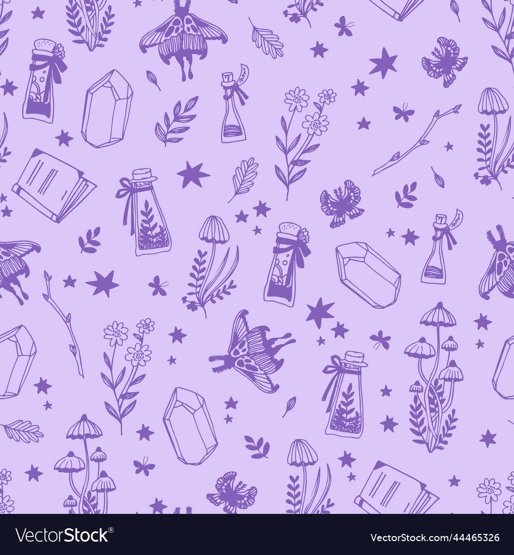 Magic concept seamless pattern