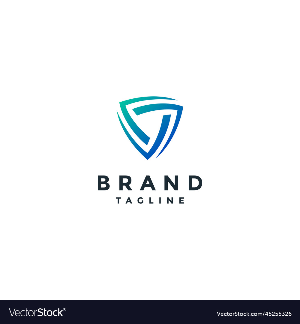 Three lines rotate to form a triangle vector image Three lines rotate to form a triangle