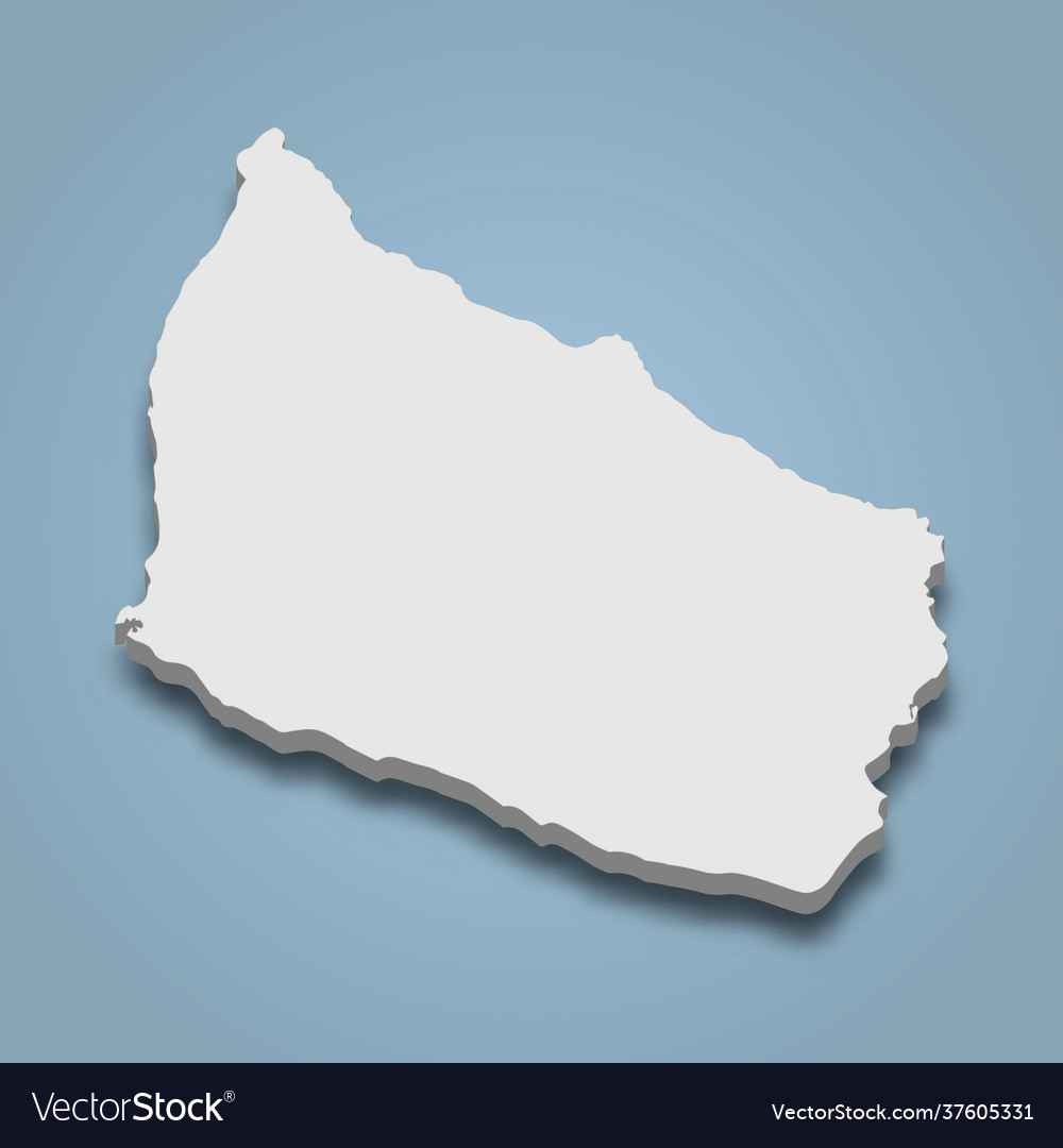 3d isometric map bornholm is an island