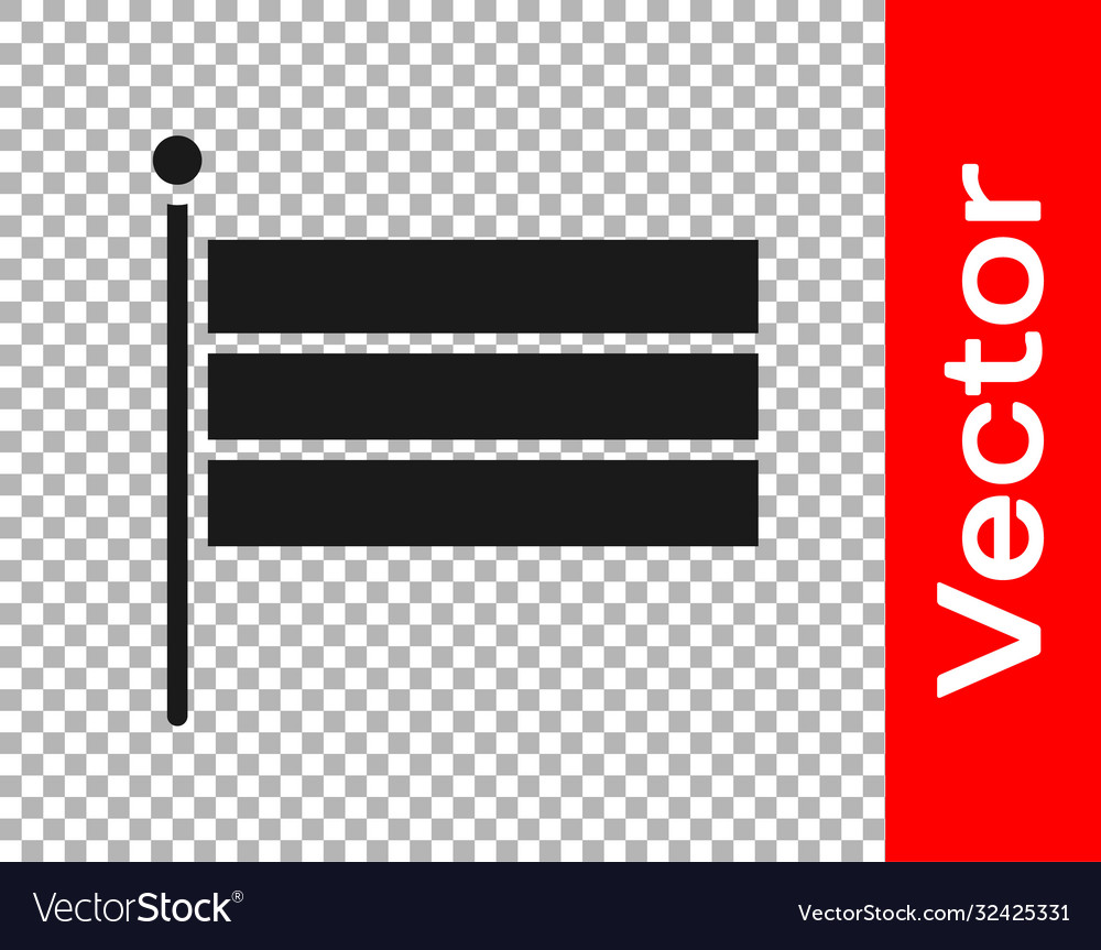 Black national russia flag icon isolated