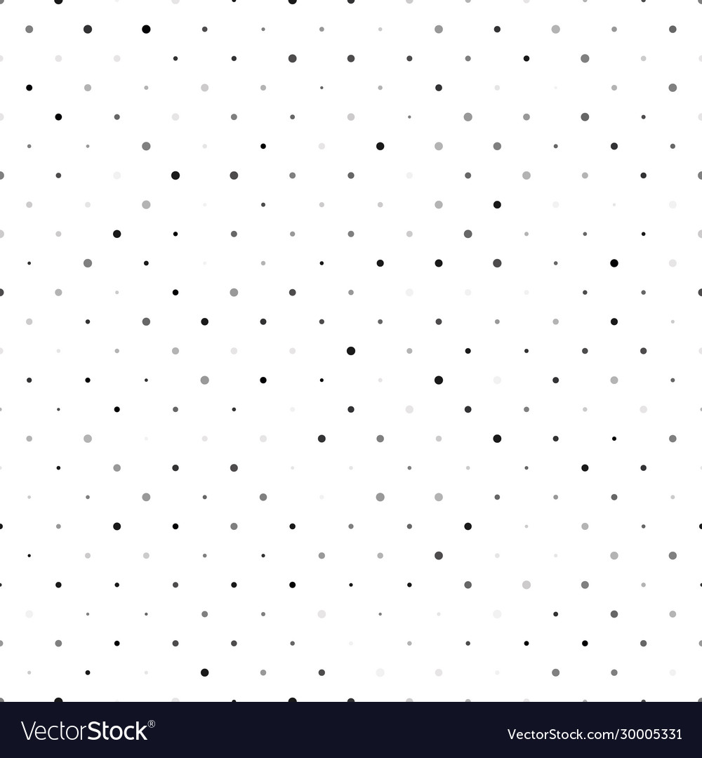 Seamless polka dot pattern grey dots in random