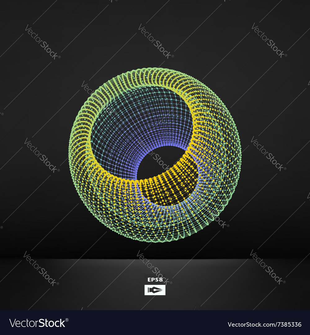 Abstract polygonal design connection structure