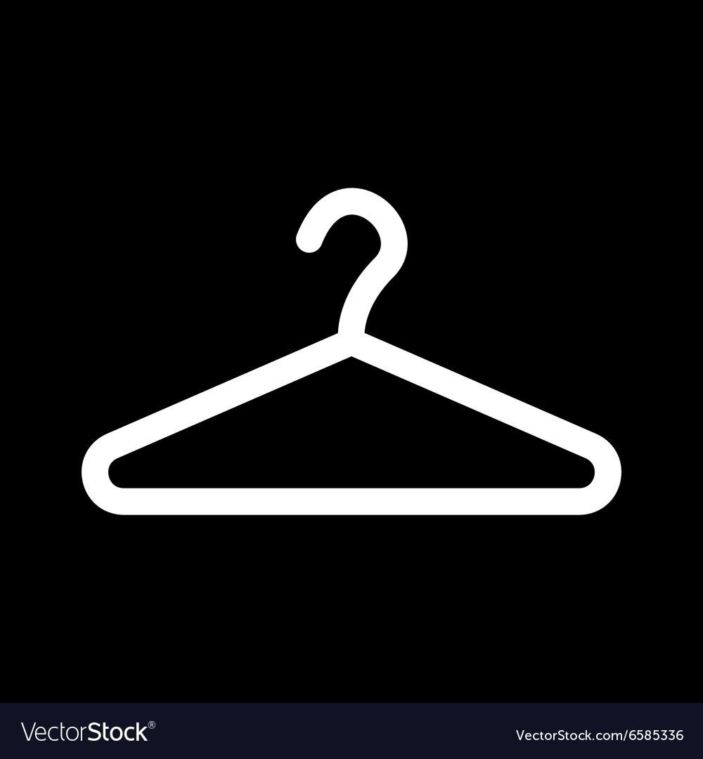 Hanger Icon Coat Rack Symbol Flat Royalty Free Vector Image