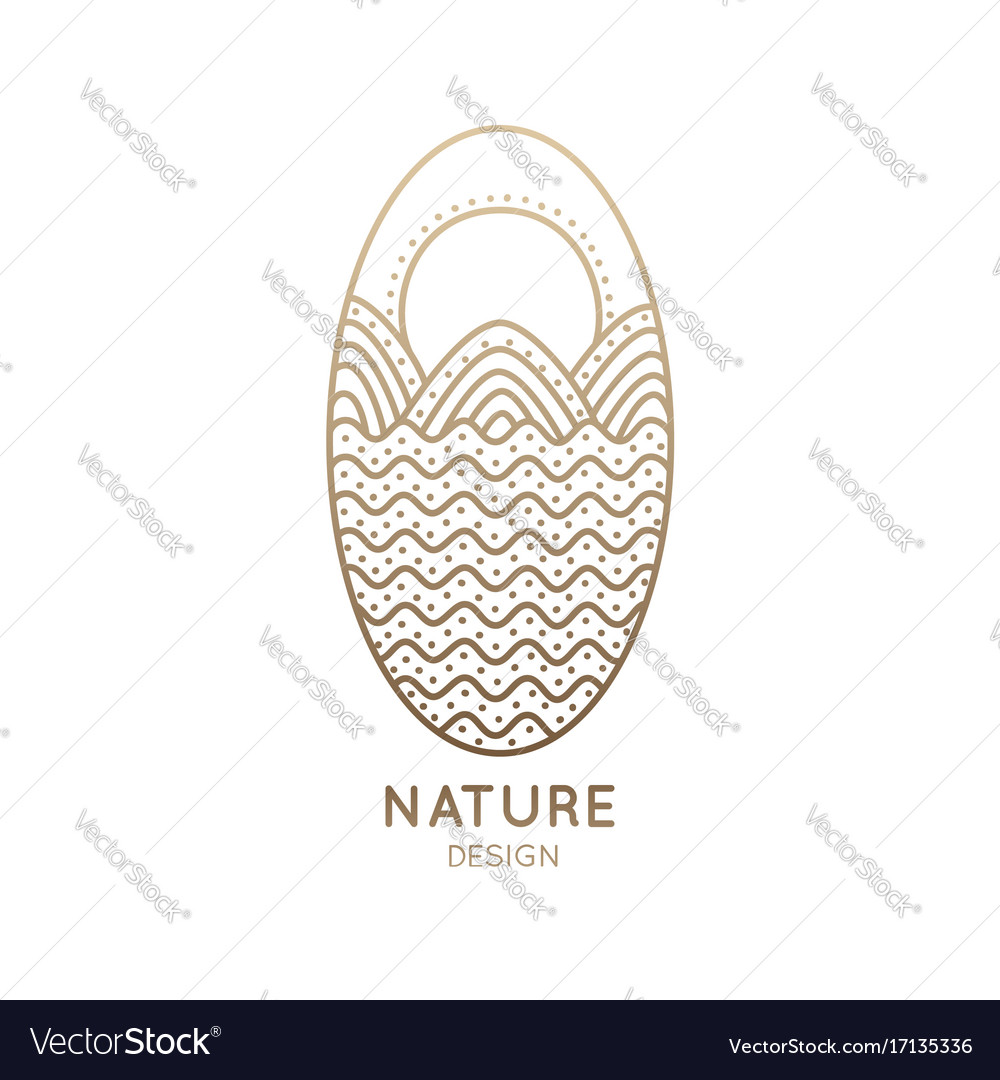 Logo oval nature