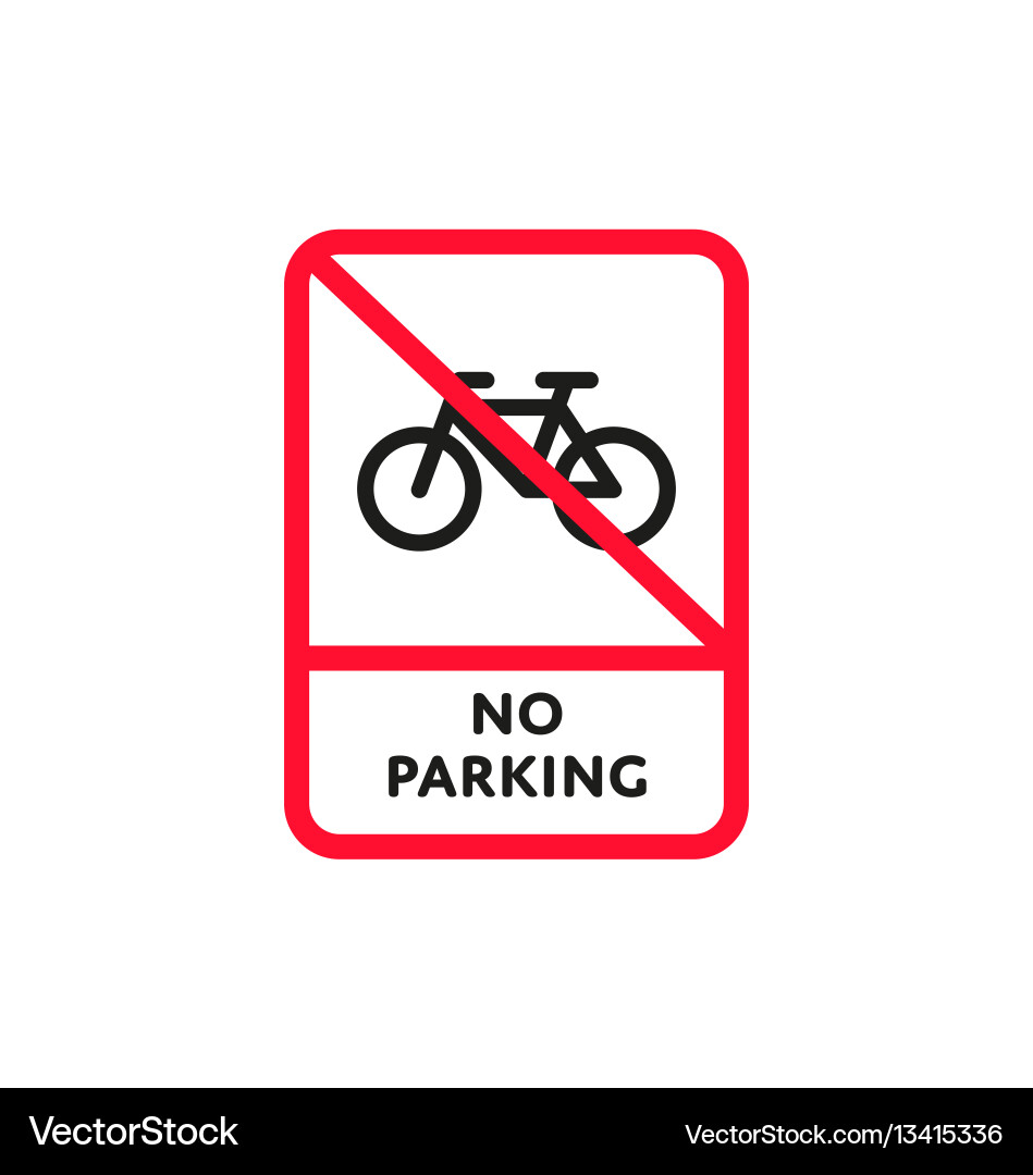 Printable No Bicycle Parking Signs