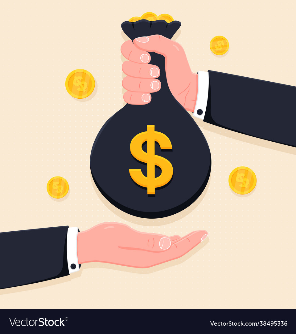 Transfer funds Royalty Free Vector Image - VectorStock