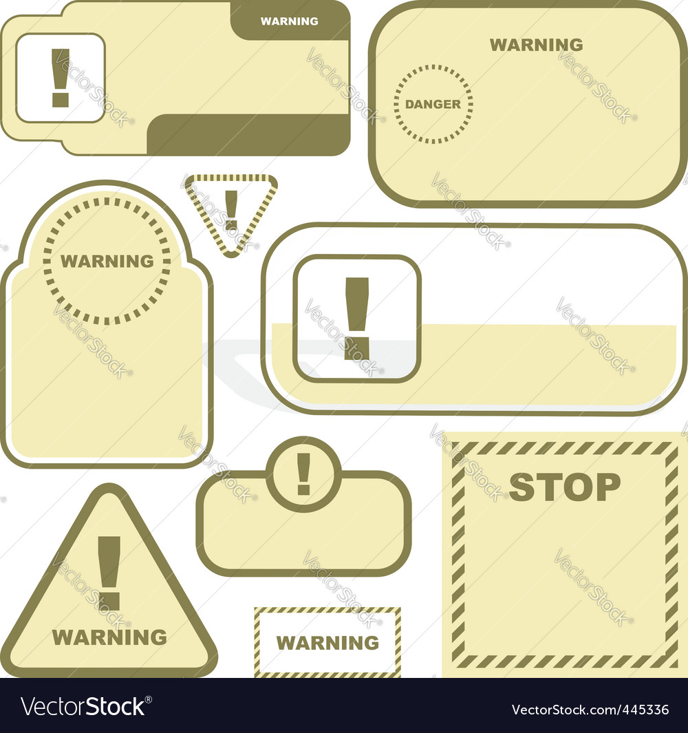 Warning Royalty Free Vector Image - VectorStock