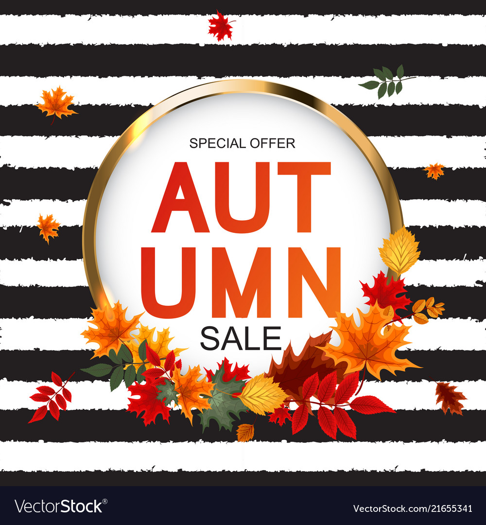 Abstract autumn sale