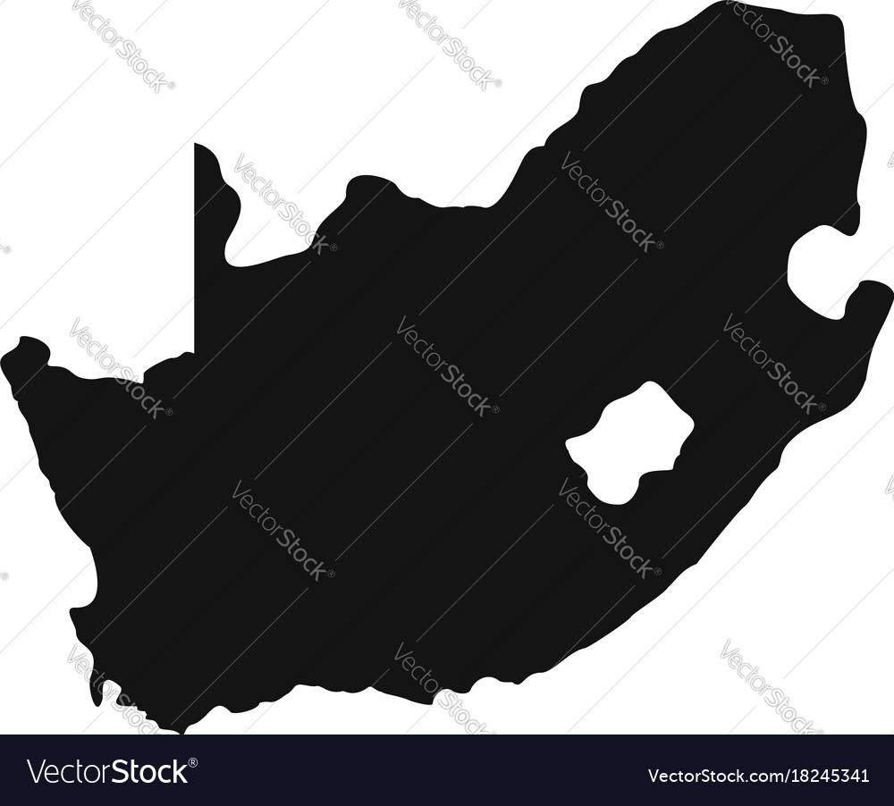 African map icon simple style Royalty Free Vector Image