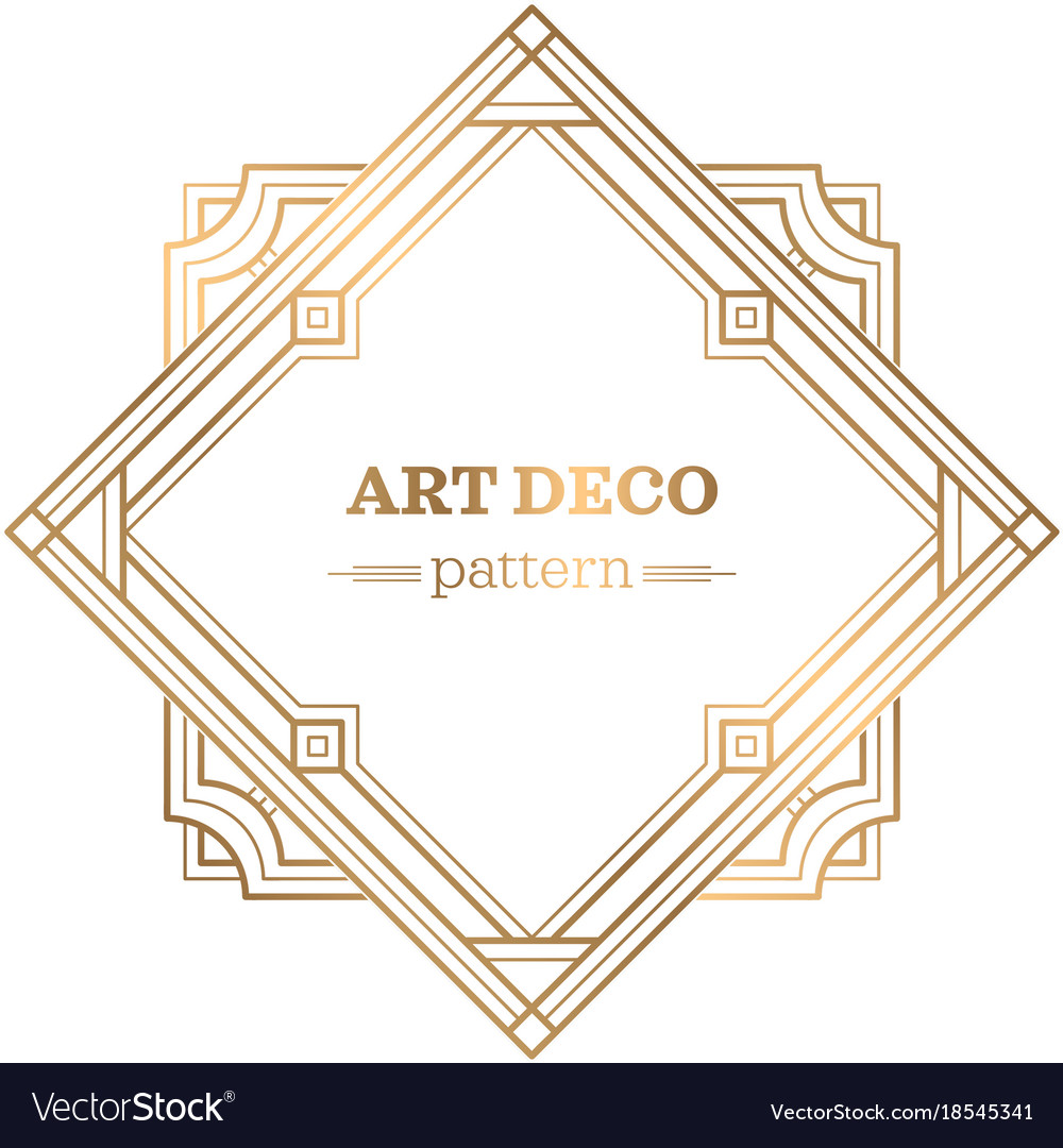 Art Deco Geometric Pattern Background