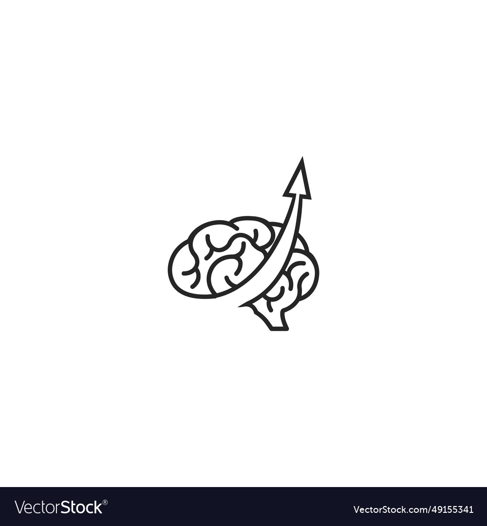 Brain logo design with tech connect