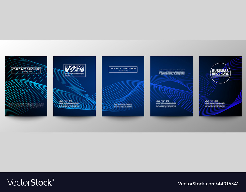 Cover geometric minimal set abstract line pattern vector image Cover geometric minimal set abstract line pattern