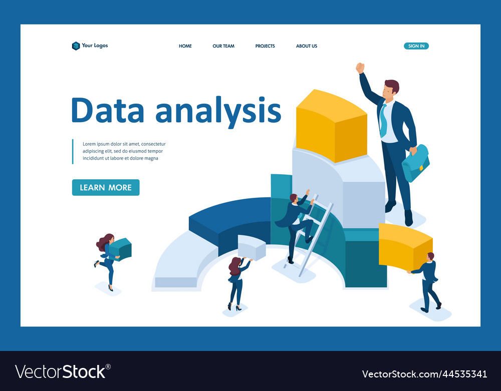 Isometric data for analysis creating charts