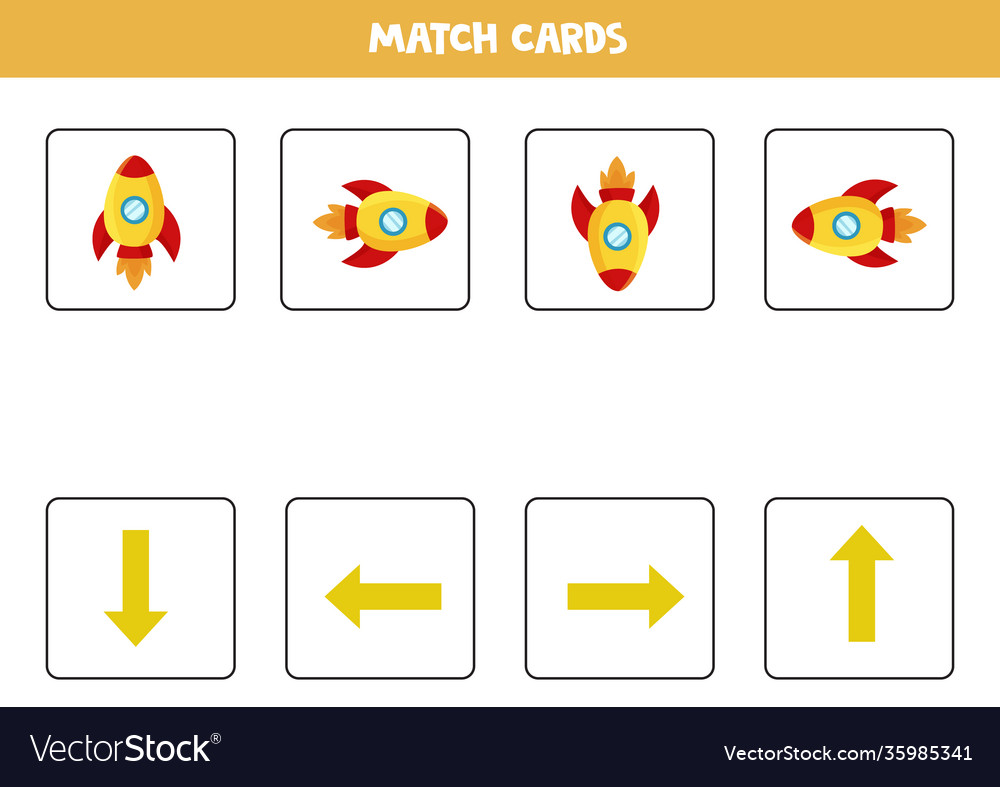 Left right up or down spatial orientation vector image Left right up or down spatial orientation