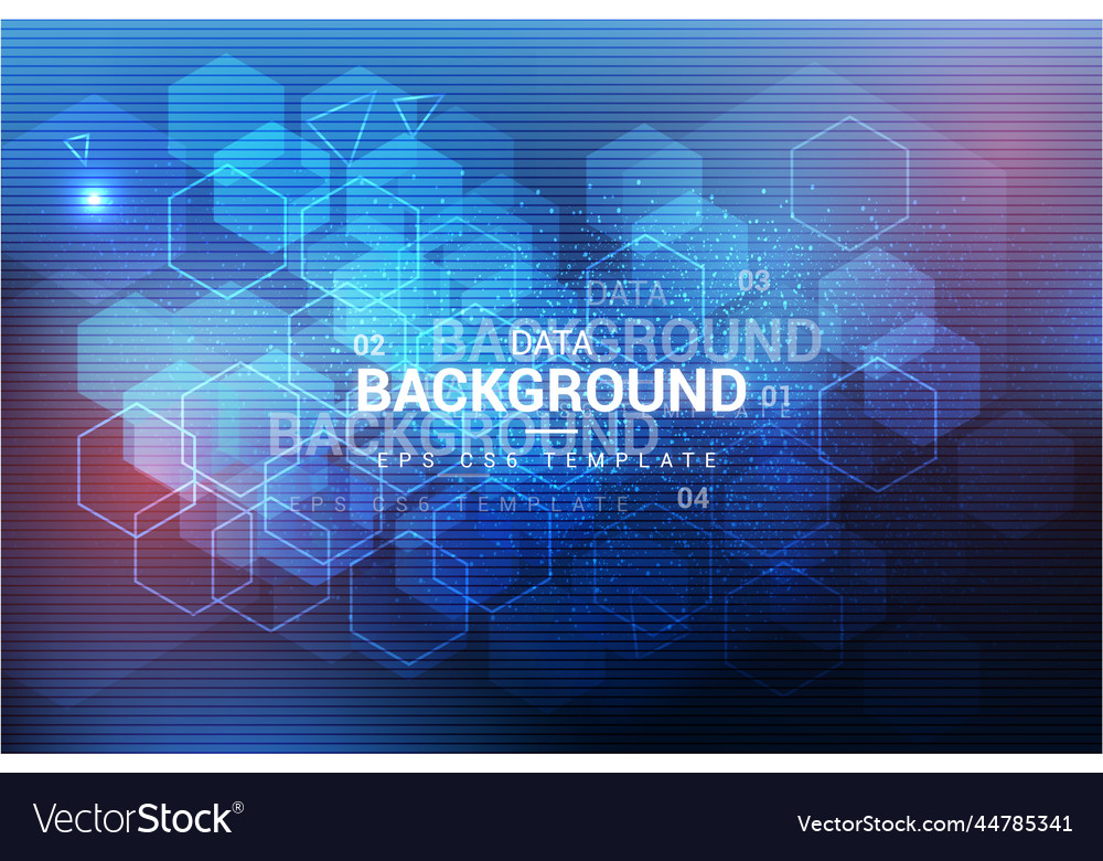 Modern data background with abstract shapes design