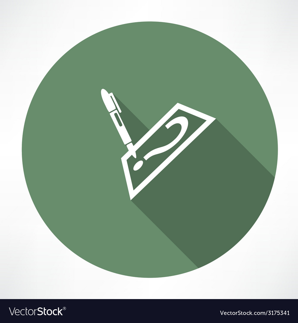 Note with question icon