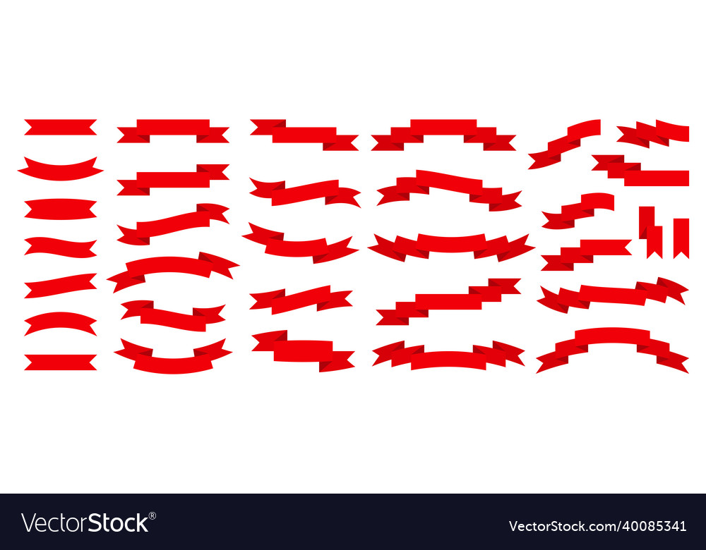 Red Ribbon Scroll Set