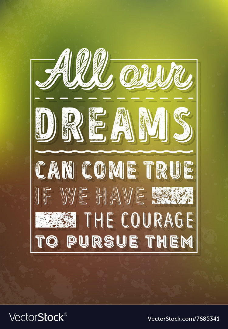 Typography poster with motivational quote