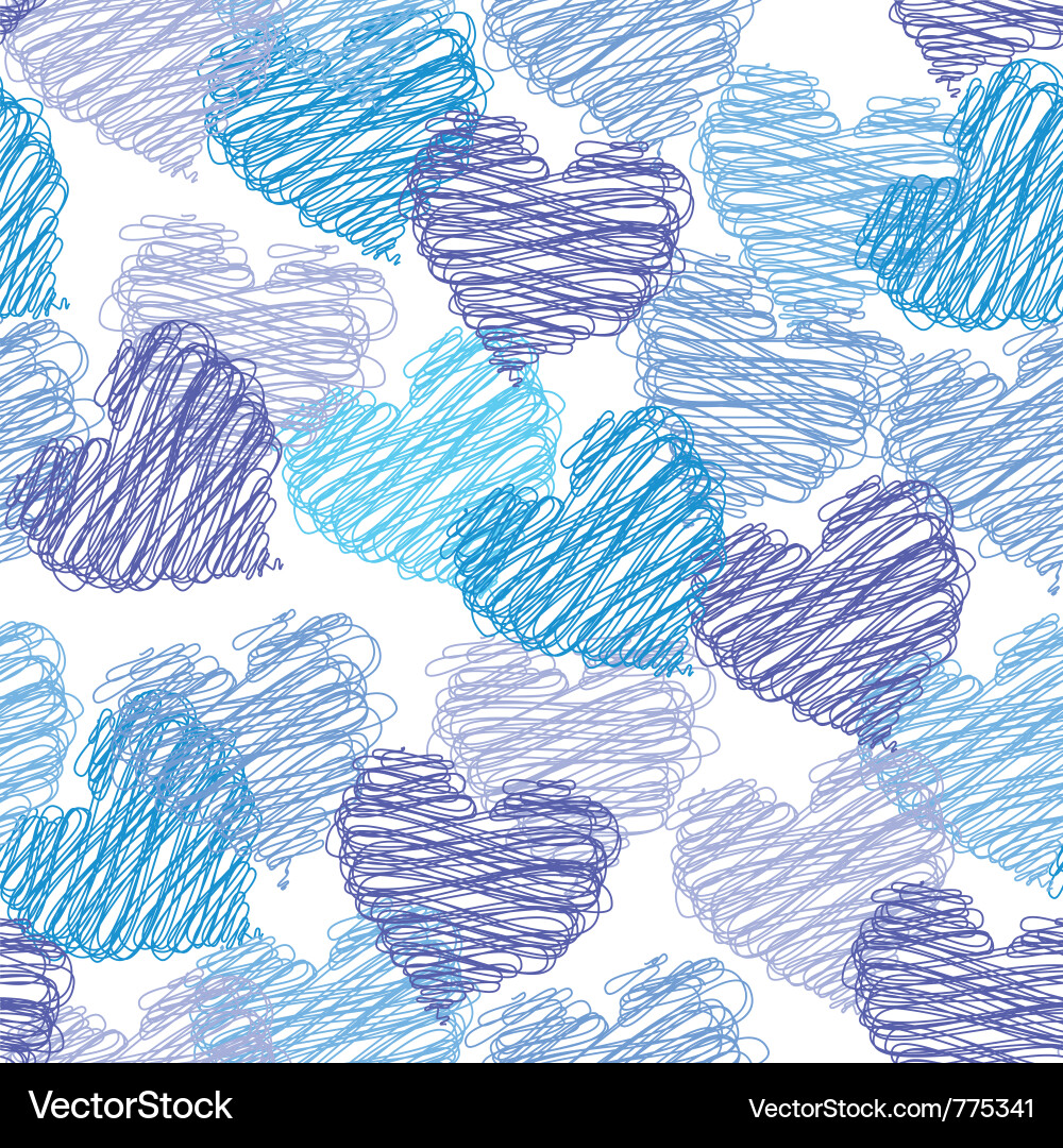 Valentine seamless pattern Royalty Free Vector Image