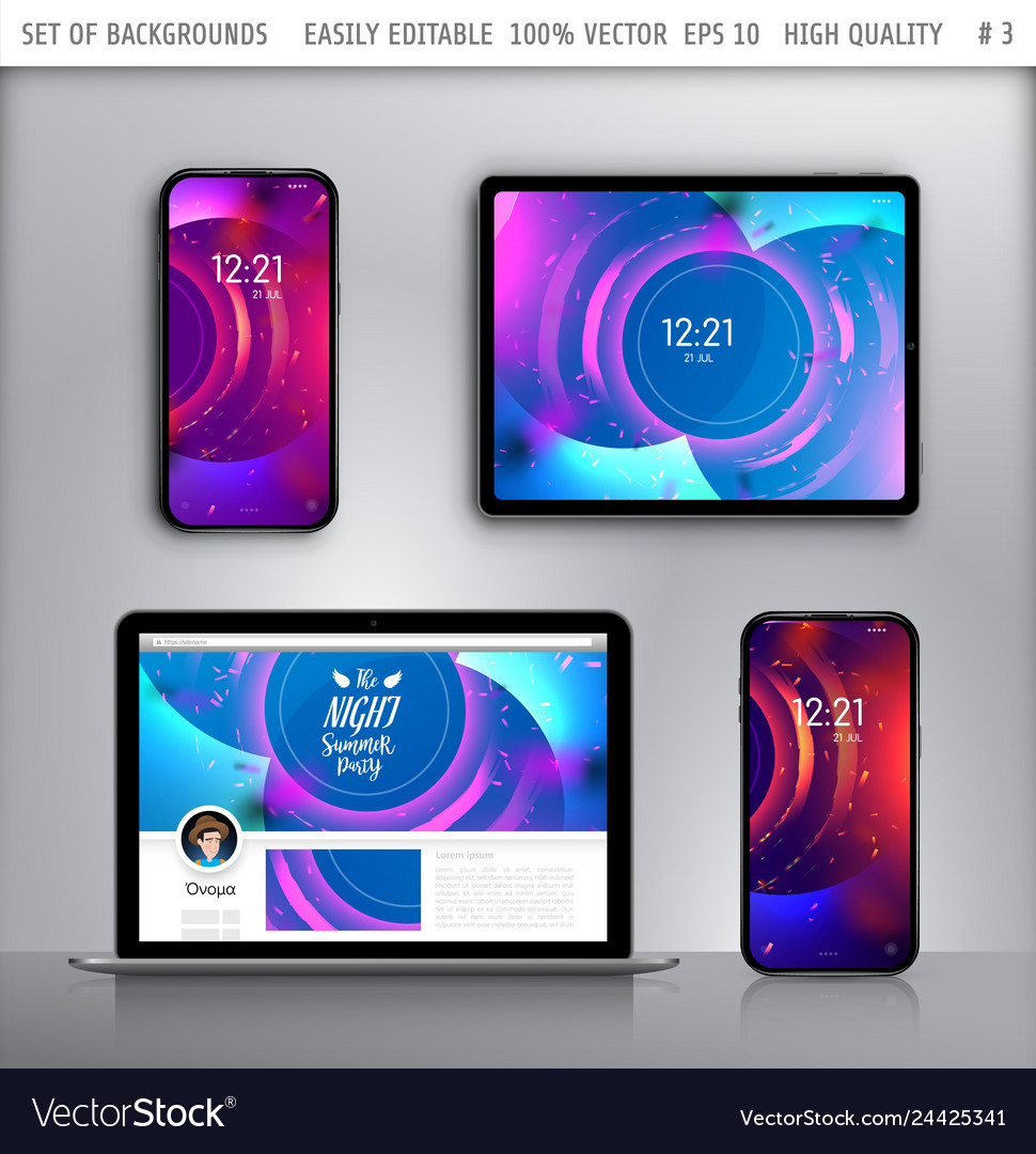 Wallpaper For Smartphone Royalty Free Vector Image