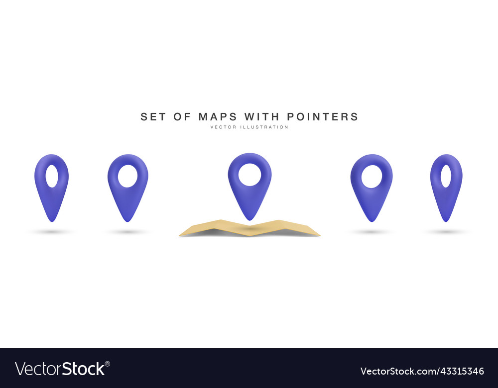 3D Karte mit Pointer Set