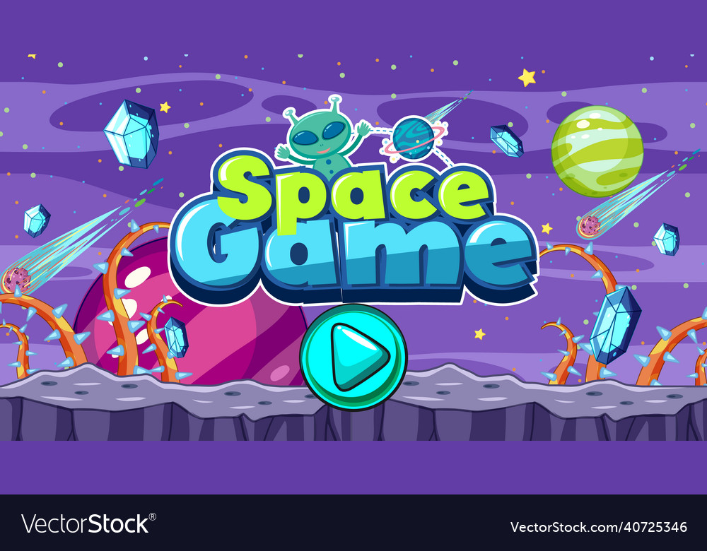 A game template galaxy space scene