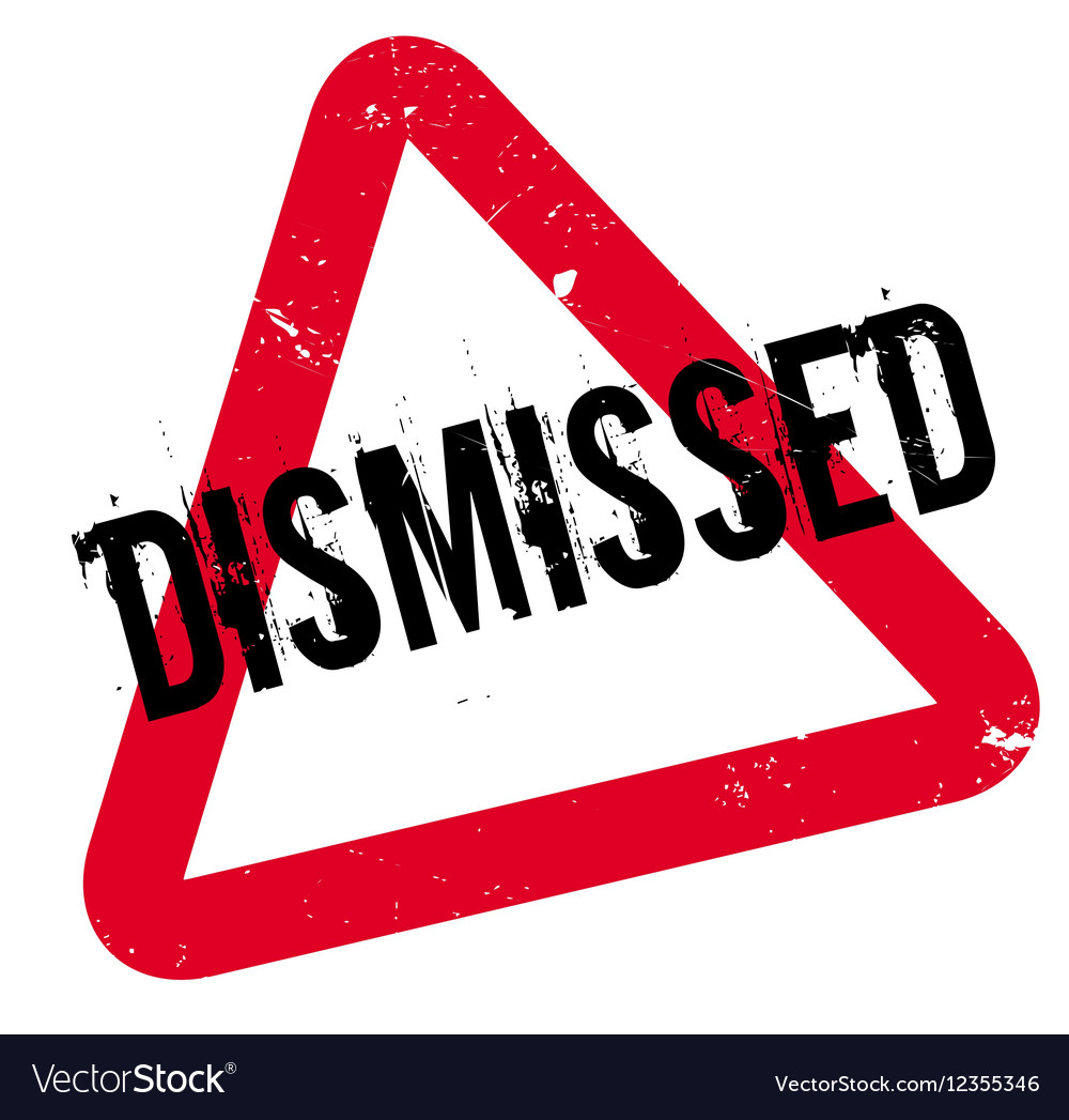 Dismissed rubber stamp Royalty Free Vector Image