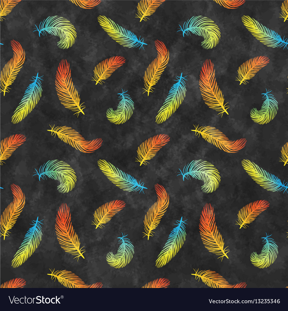 Feather seamless pattern