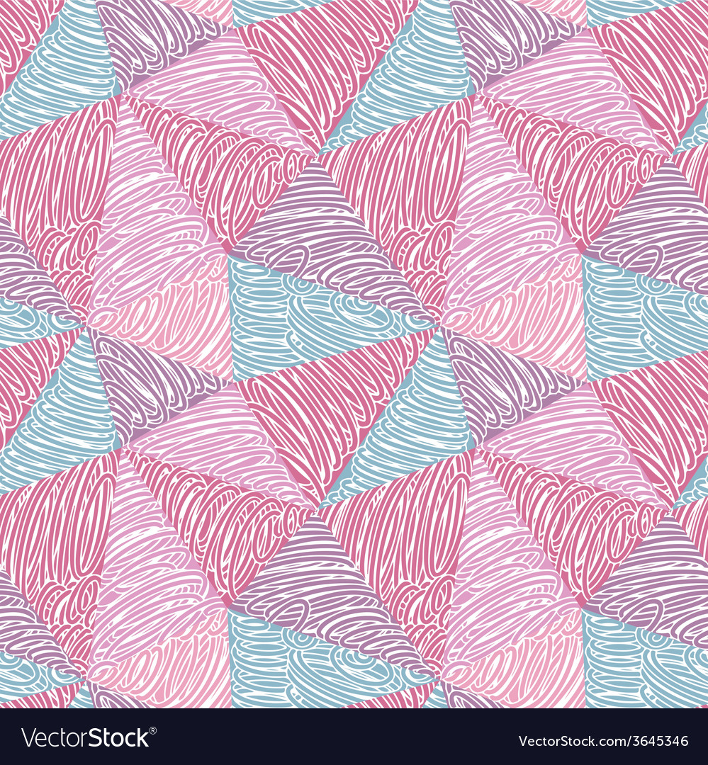 Seamless abstract doodle pattern
