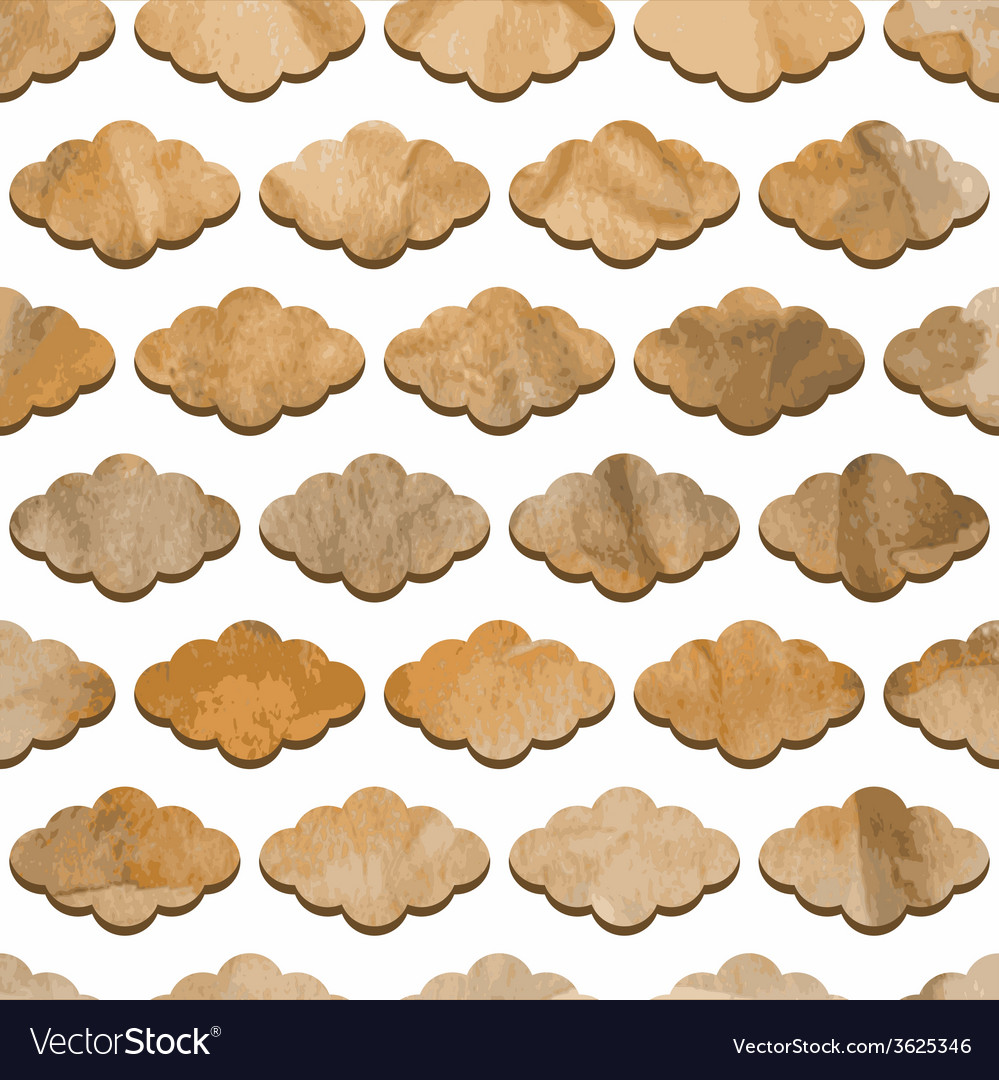 Seamless pattern with clouds