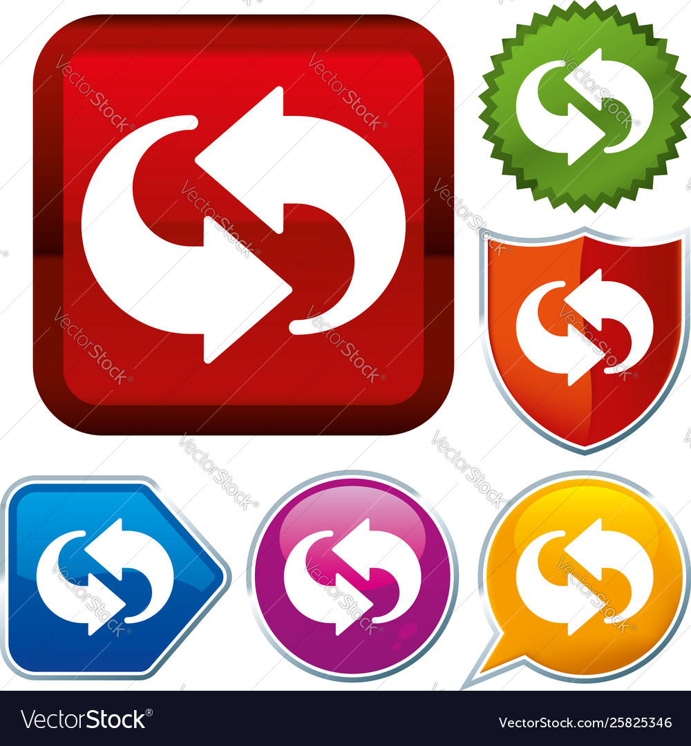 Set shiny icon series on buttons cycle arrows