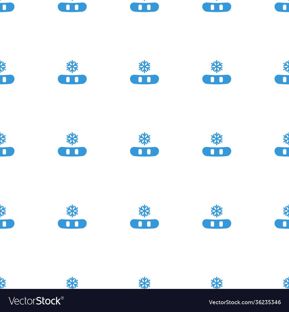 Snowflake icon pattern seamless white background
